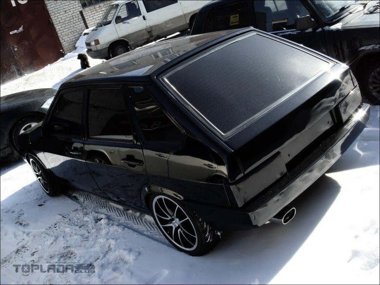 Лада ваз 2109 черная тонированная