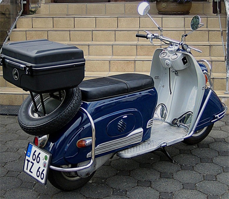 Lambretta motor scooter