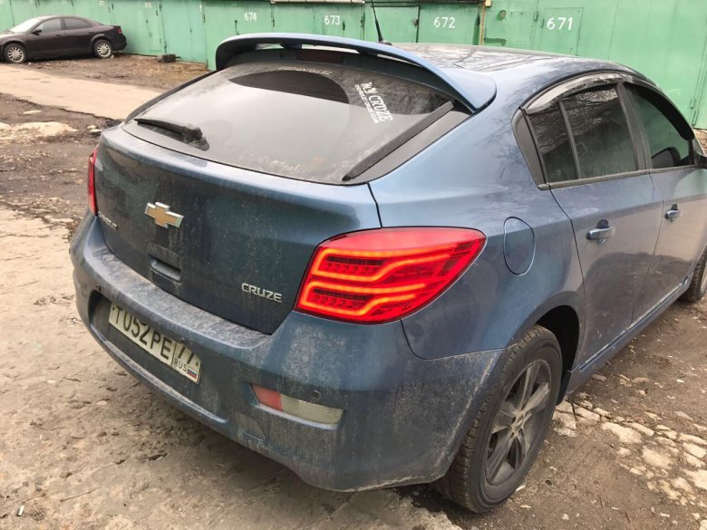 Chevrolet cruze hatchback спойлер