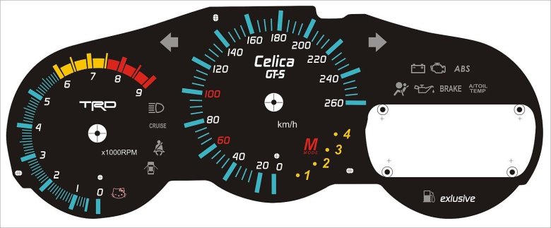 Шкала приборной панели