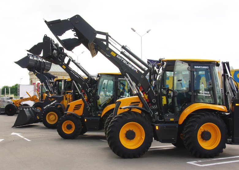 Экскаватор погрузчик митсубер