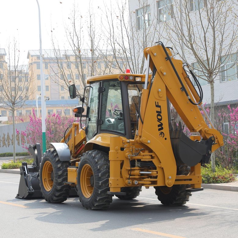 Китайский экскаватор погрузчик