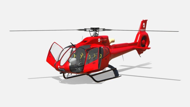 Вертолет без фона