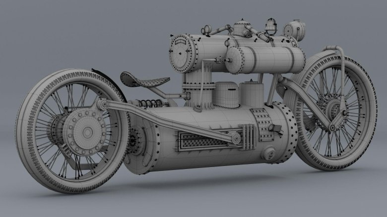 3ds max steampunk робот