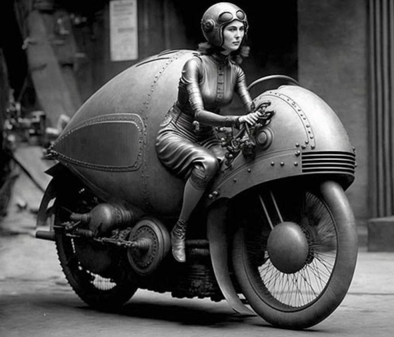 Ретро мотоцикл