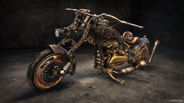 Мотоцикл стимпанк