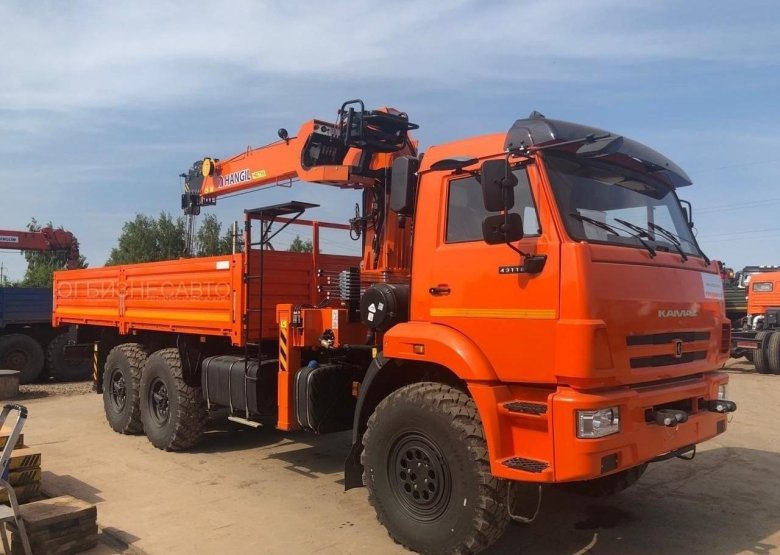 Камаз 43118 с кму hangil 756