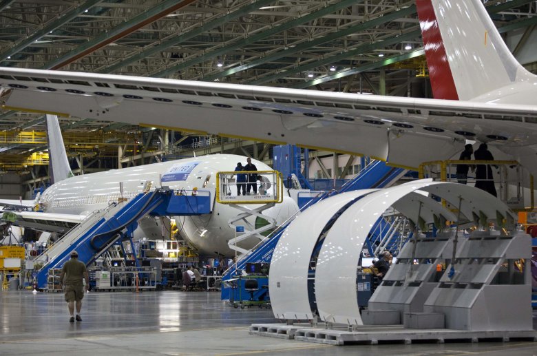 Завод boeing everett