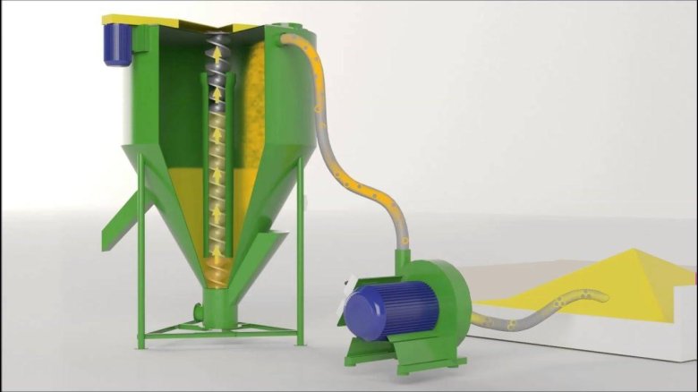 Смеситель сыпучих кормов циклон