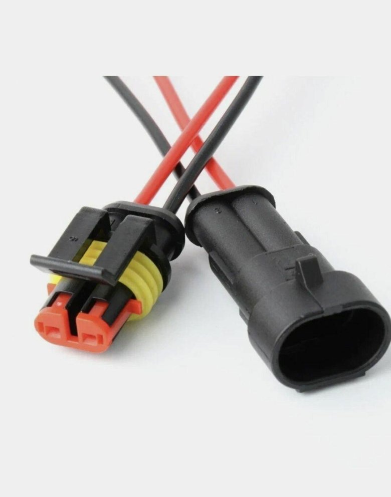 Герметичный разъём 2 х контактный