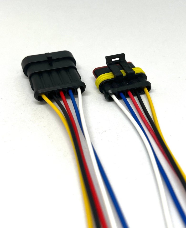 Разъем/колодка 16 контактов с проводами (папа, мама)