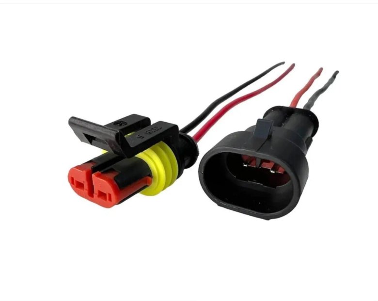 Разъем двухконтактный автомобильный влагозащищенный