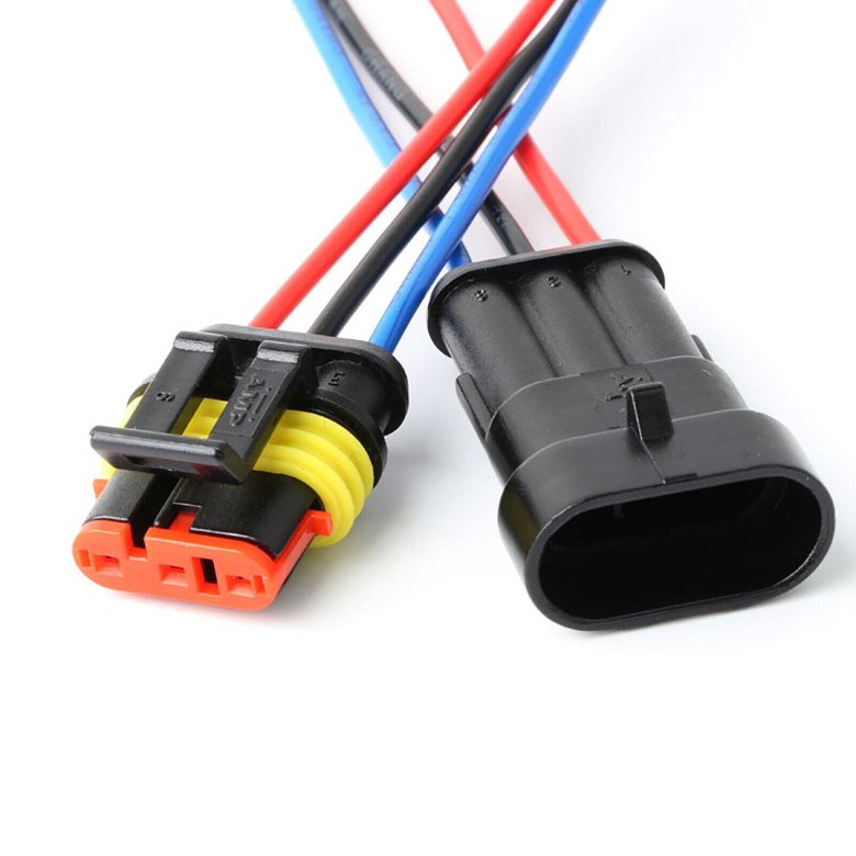 Авторазъем герметичный Superseal dj7021-1.5, 2pin, с/пров., черный