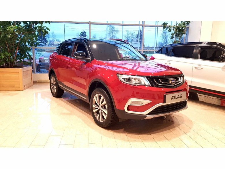 Geely Atlas Pro 2021 красный