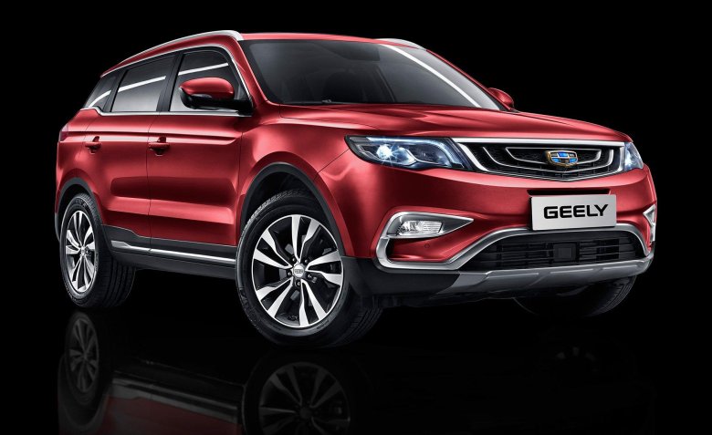 Geely Atlas красный