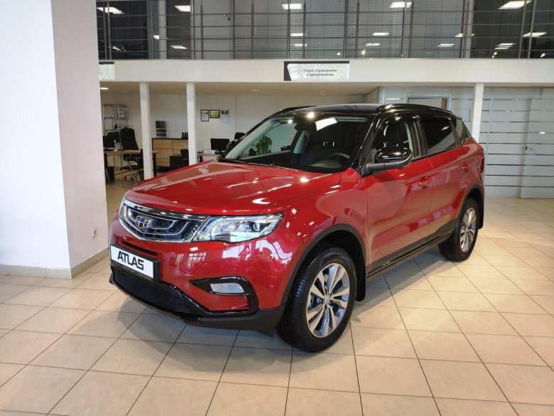 Geely Atlas Pro 2022 красный