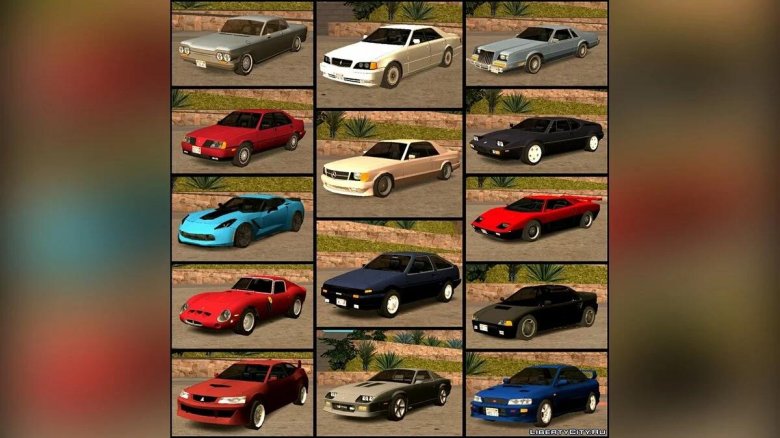 GTA sa car Pack