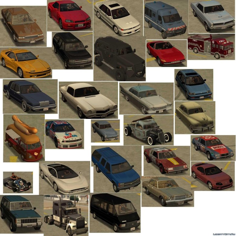GTA sa car Pack 90s андроид