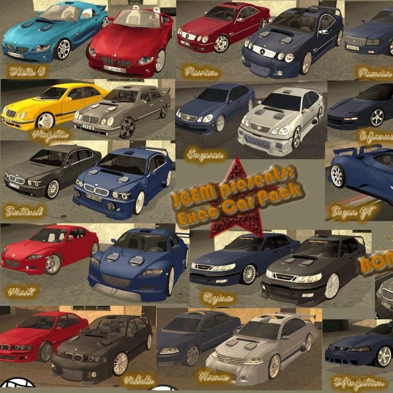 GTA sa пак машин