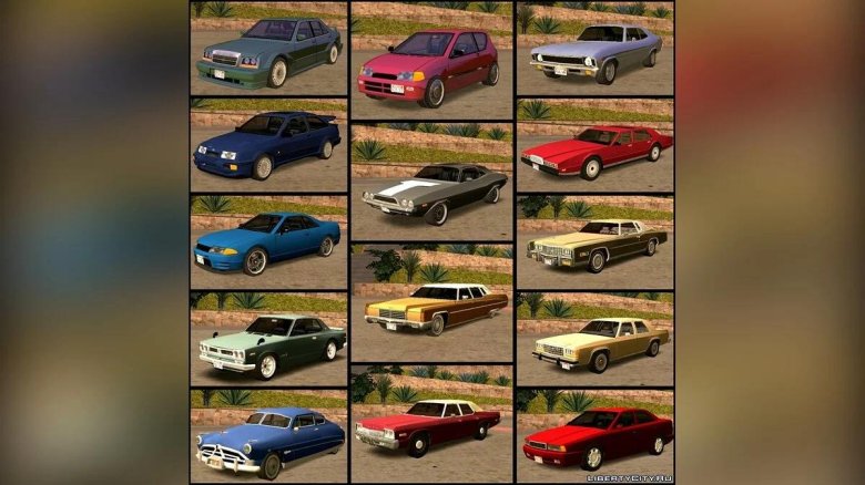 ГТА Сан андреас car Pack