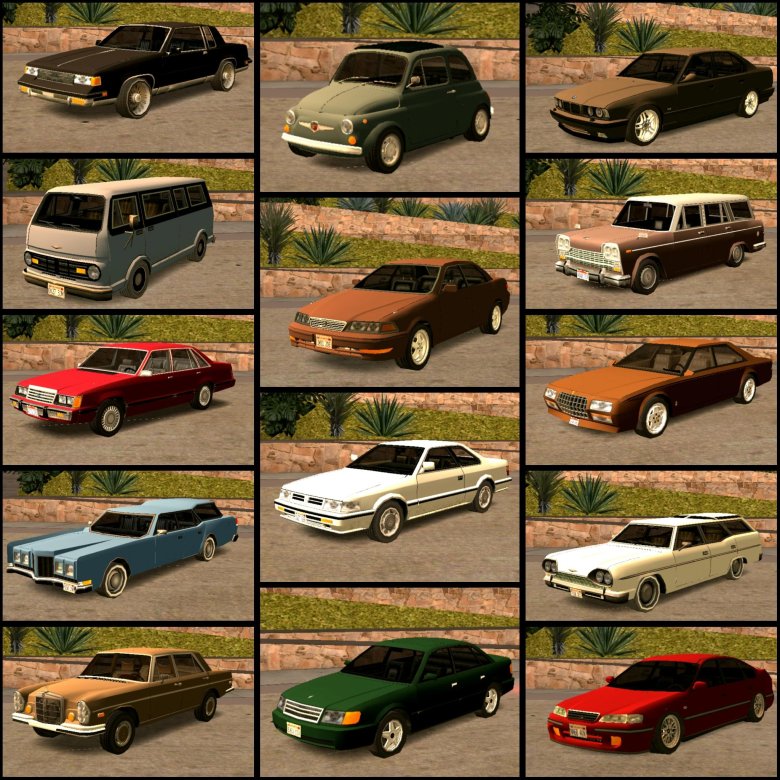 GTA sa car Pack