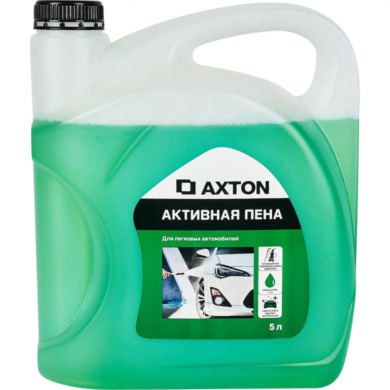 Активная пена для легковых автомобилей axton 5 л