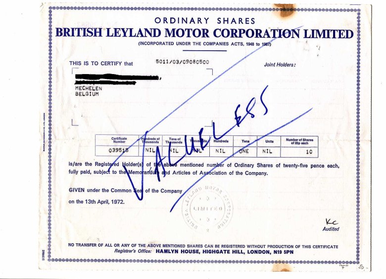 Бритиш Лейланд мотор Корпорейшн