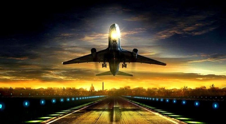 Взлет самолета