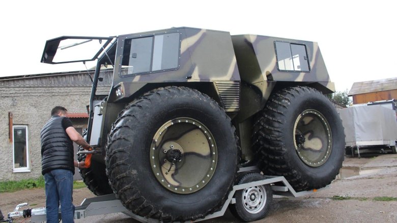 Вездеход на шинах низкого давления