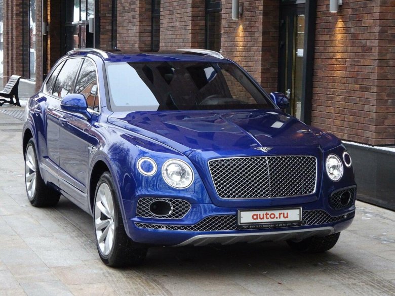 Bentley bentayga 2020 синяя