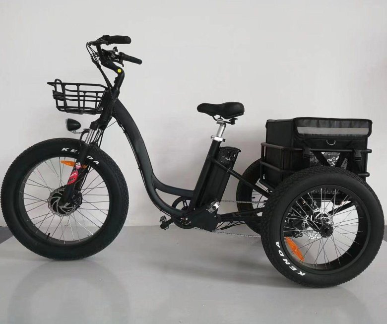 Burch Electric fat Tire Tricycle/Trike, 500w 48v Hybrid Bicycle/e-Bike с