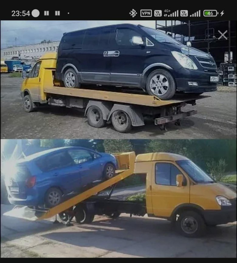 Эвакуатор Газель с гидроплатформой