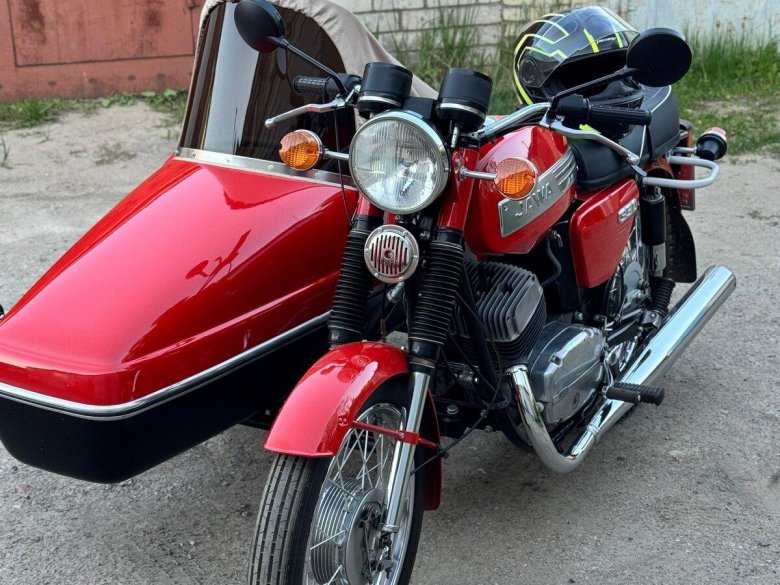 Мотоцикл ява с коляской