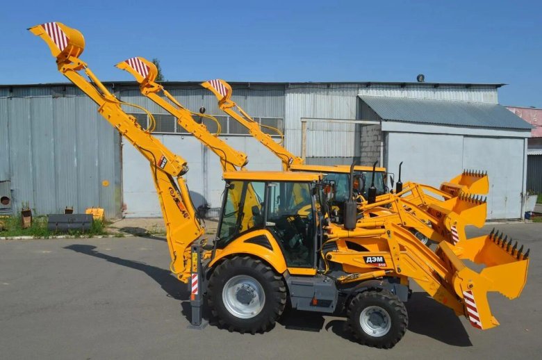 ДЭМ 114 экскаватор погрузчик