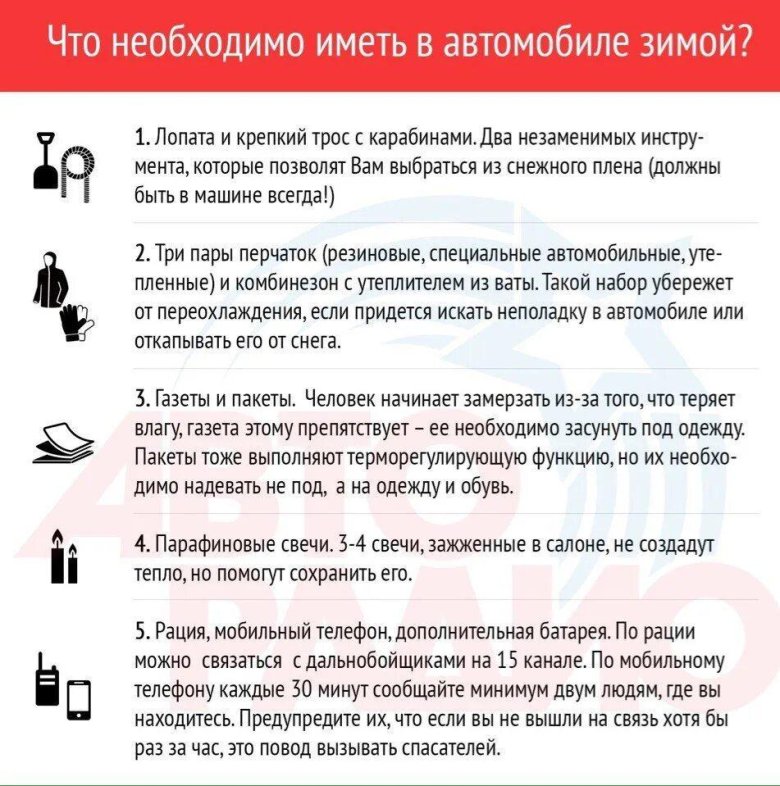 Памятка водителю