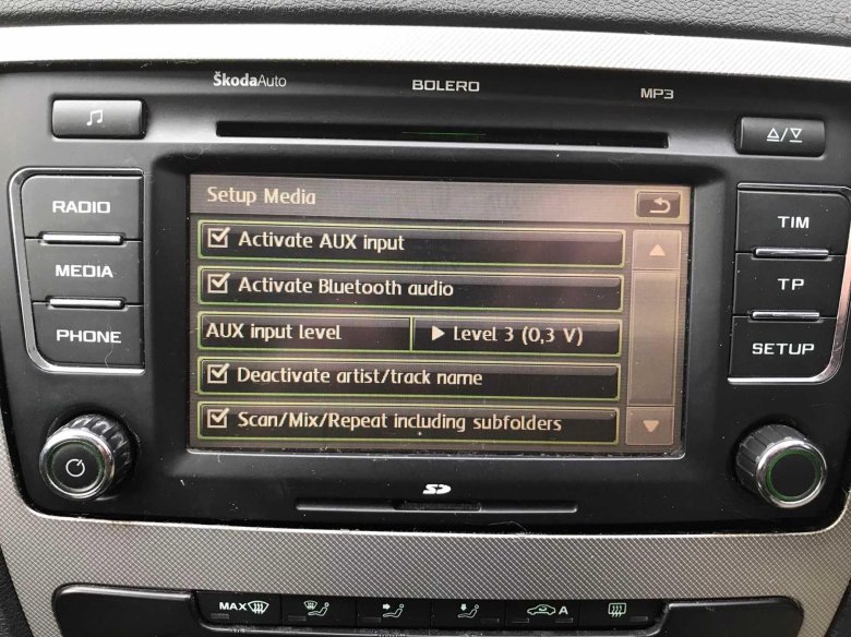 Bolero skoda octavia