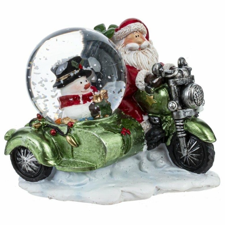 Дед мороз на мотоцикле