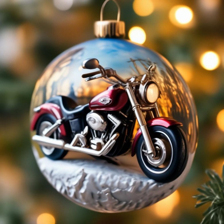 Новогодний мотоцикл