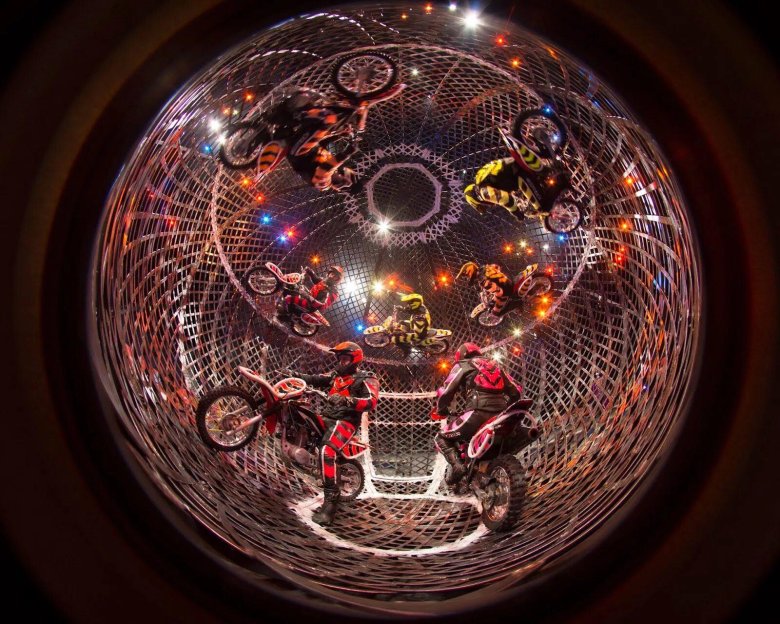 Мотоциклисты в шаре