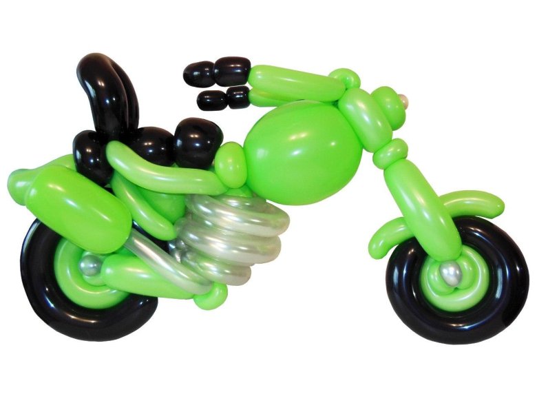 Мотоцикл из шаров