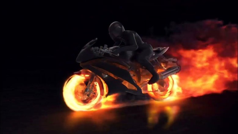 Огненный мотоциклист