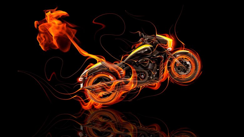 Огненный мотоцикл