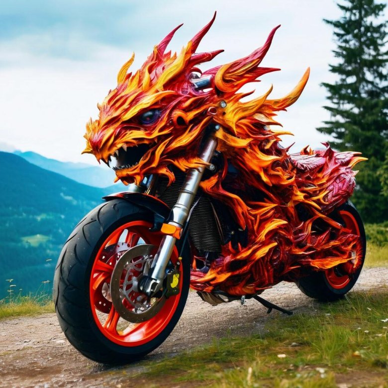 Дракон в огне