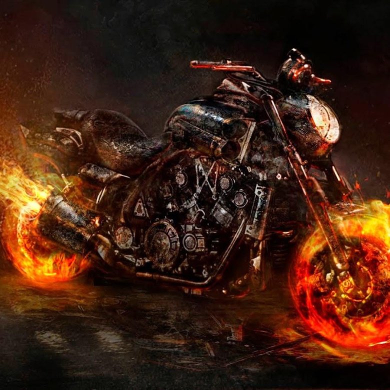 Призрачный гонщик мотоцикл