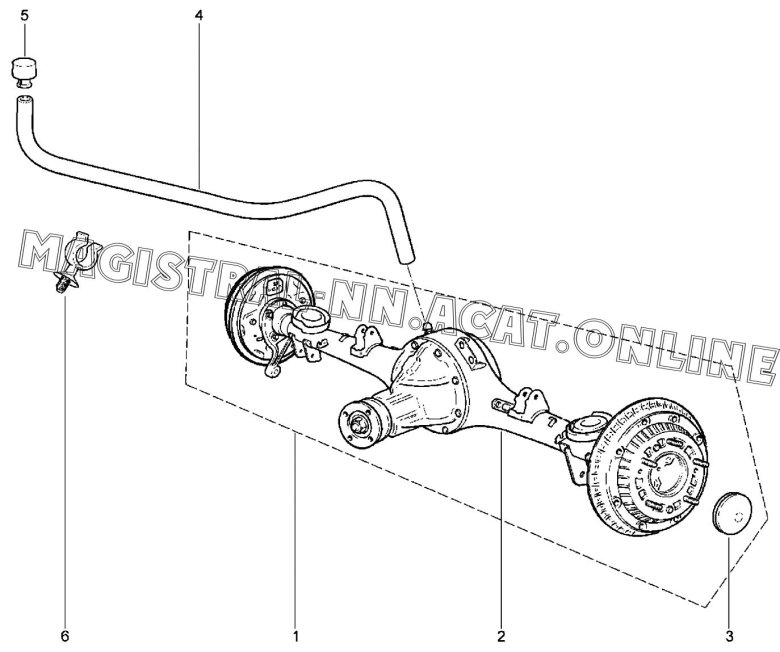 Схема заднего моста ваз 2123
