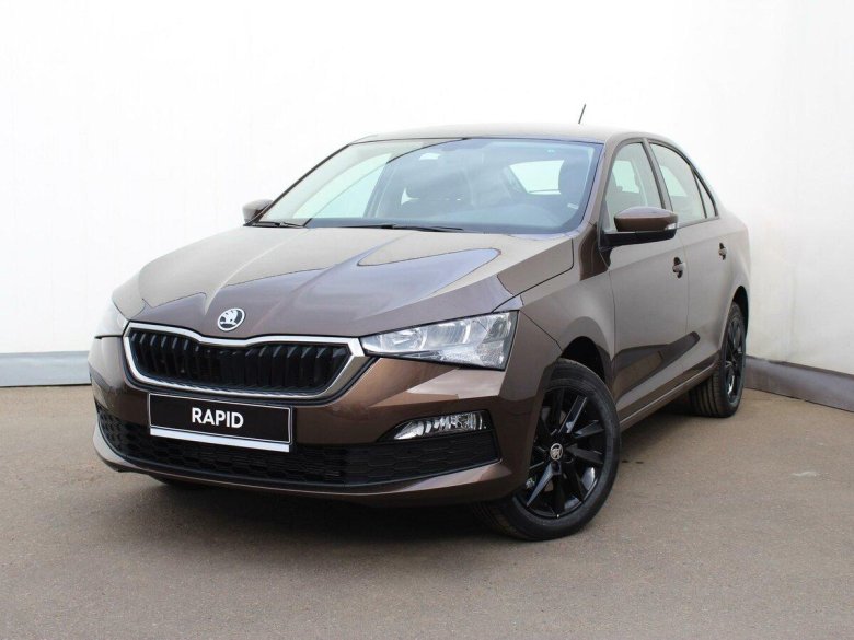 Шкода Рапид коричневая 2021