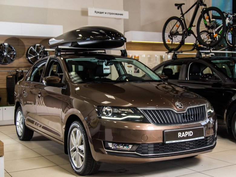 Шкода Рапид 2017 коричневый