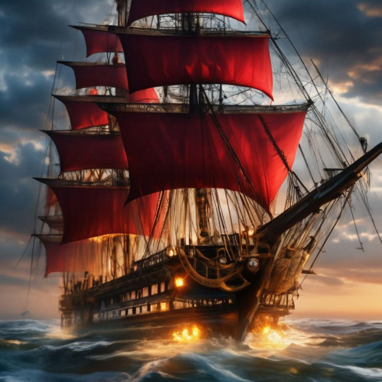 Алые паруса корабль