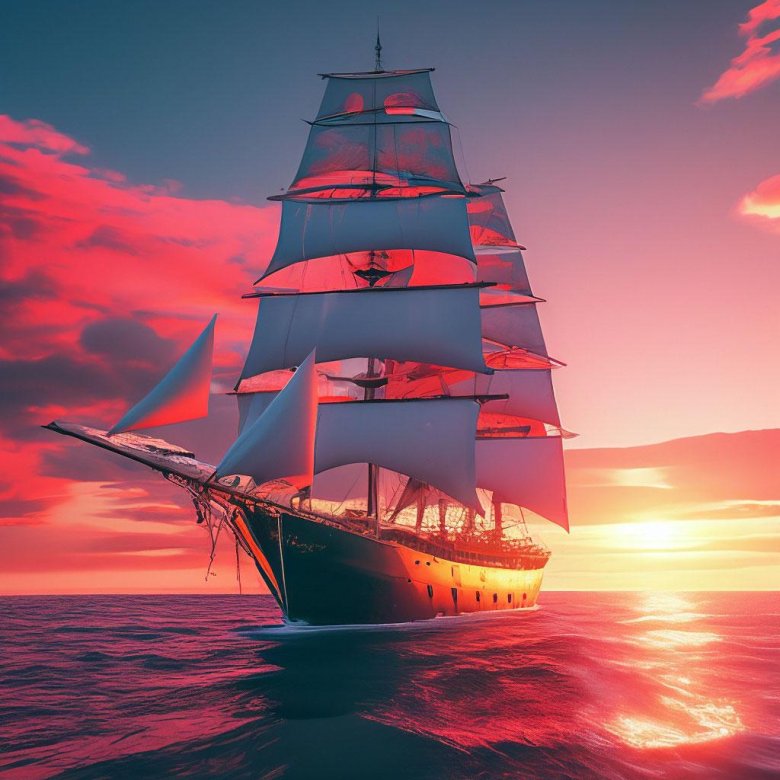 Корабль с алыми парусами