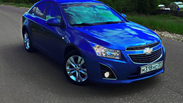 Шевроле Круз 2014 синяя